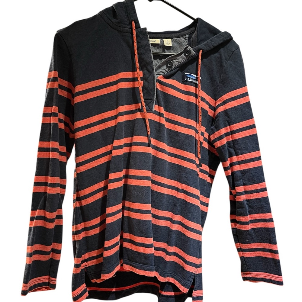LLBean striped shirt 100% cotton